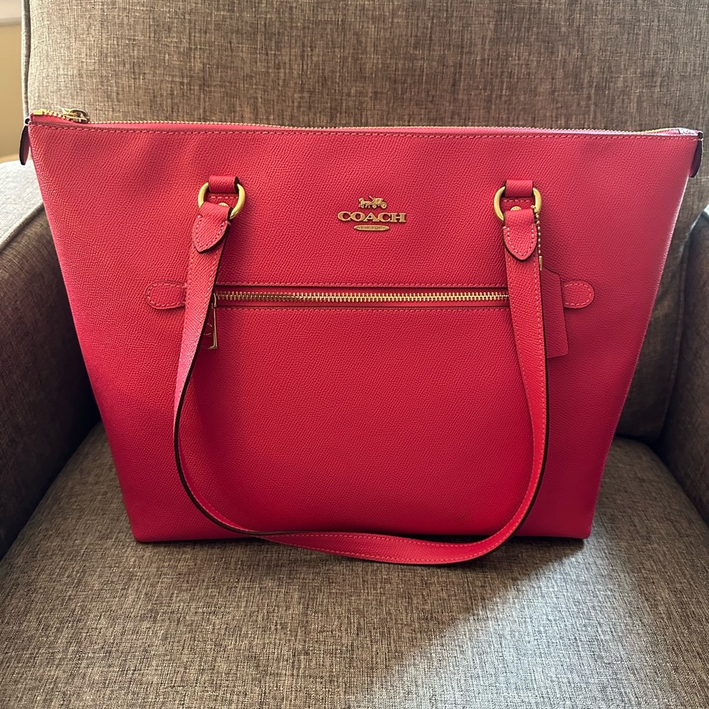 Bold Pink Coach "Gallery" Tote